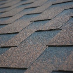 Closeup of asphalt shingle roofing