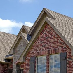 Brick home with new asphalt shingle roof